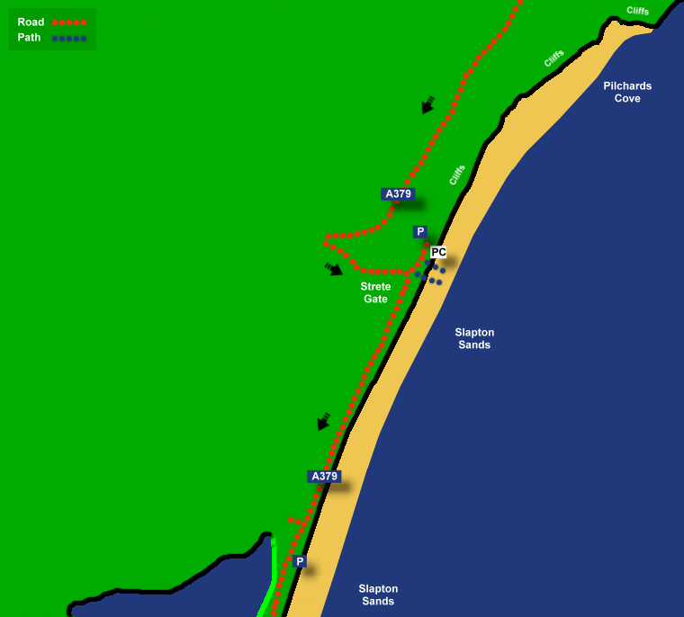 Strete Gate large map